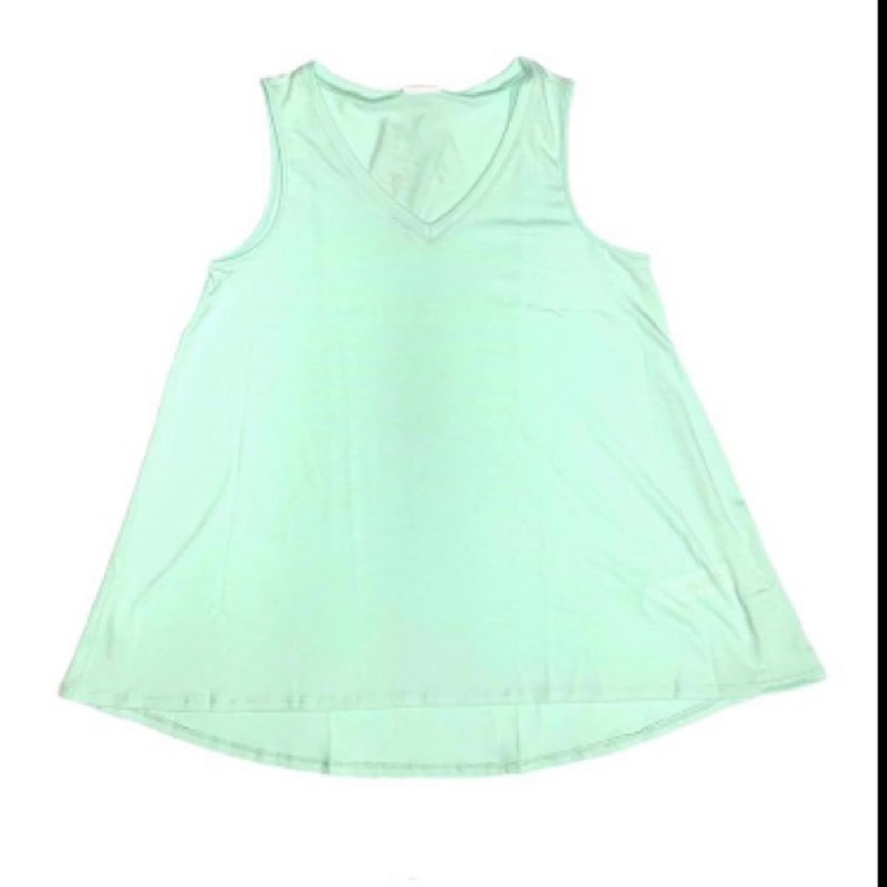 Mint green high low tank- Kristina